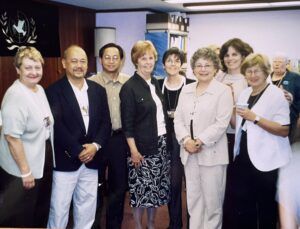 Marie Schimelfening, Mars Custodio, Jose Lim, Sylvia Schmitt, Leah Michaud and Ann Marie Brennan at UN in NYC 2005