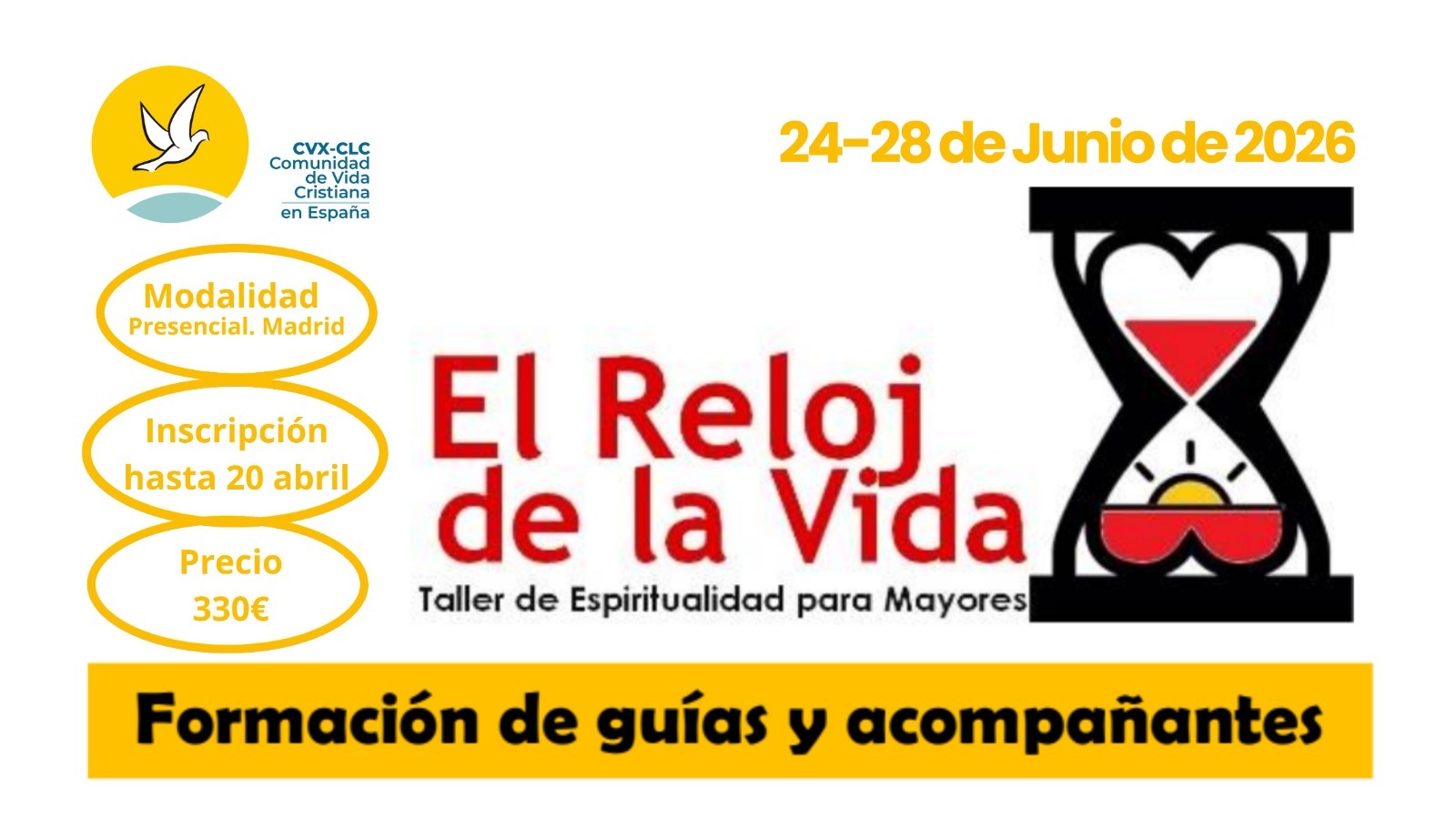 Formación para guías y acompañantes del Reloj de la vida