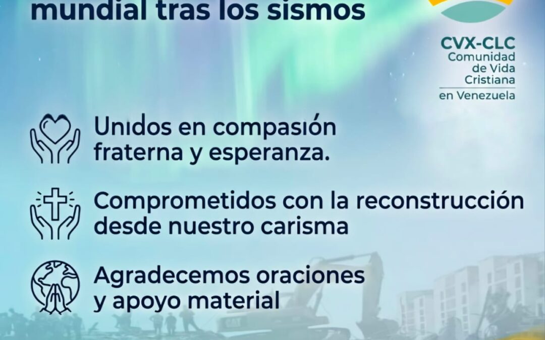 Message de la CVX au Venezuela à la Communauté Mondiale Face à la tragédie qui endeuille notre nation